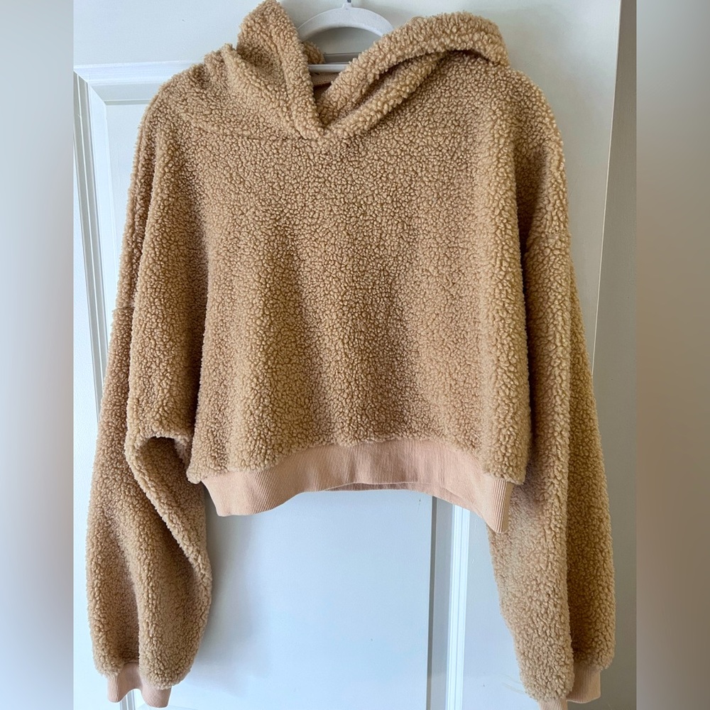 Cropped Teddy hoodie